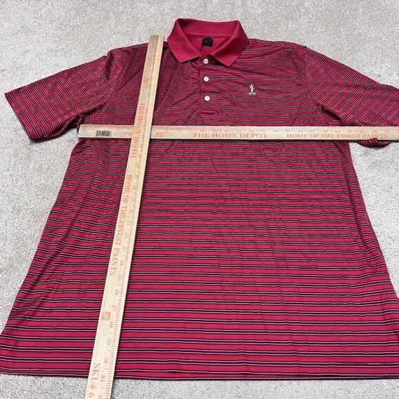Greg Norman Polo Men’s Red Striped Short Sleeve Size Large - Picture 2 of 11